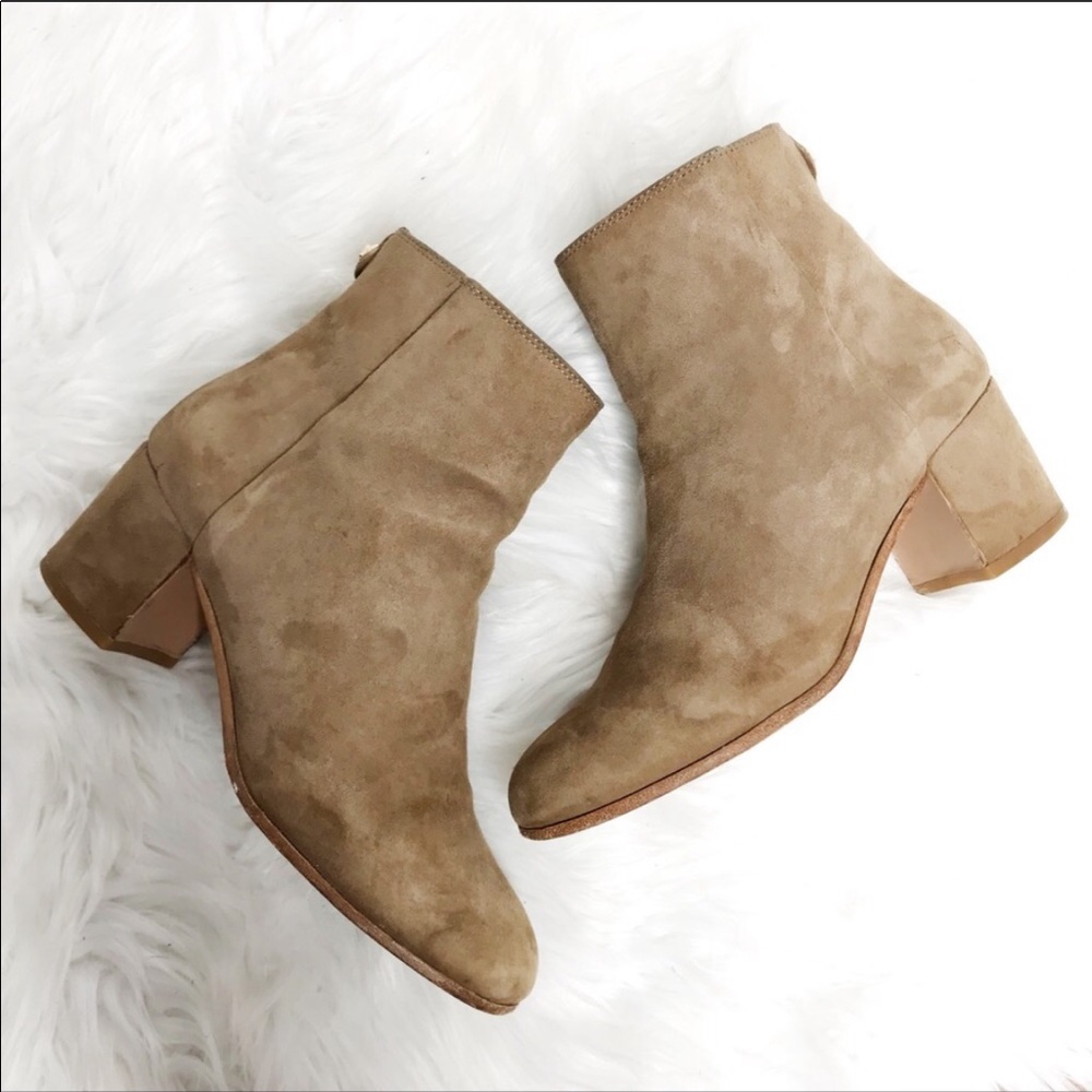 Coach Bonnie Round Toe Block Heel Booties